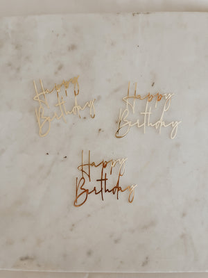 “Happy Birthday” Script Style