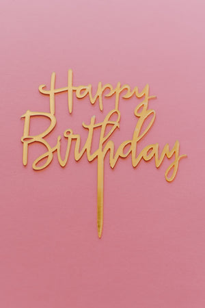 Open image in slideshow, &quot;Happy Birthday&quot; Cake Topper
